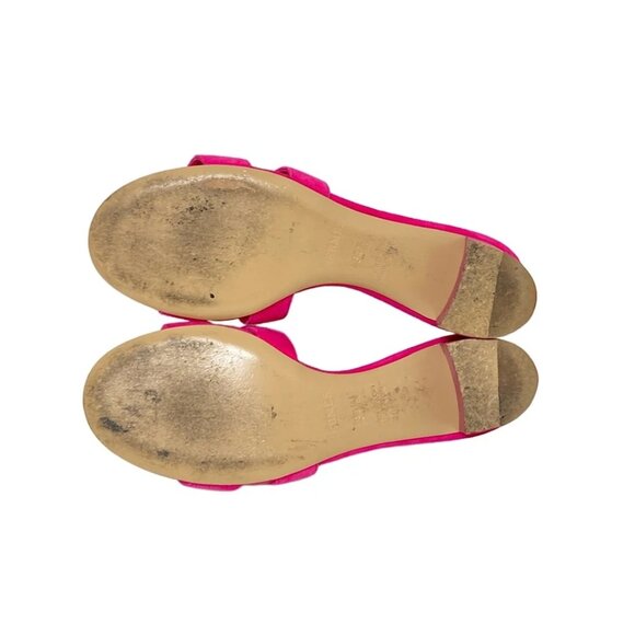 HERMES Oasis - Pink Suede Women's Sandals 558-061025 - Picture 6 of 8